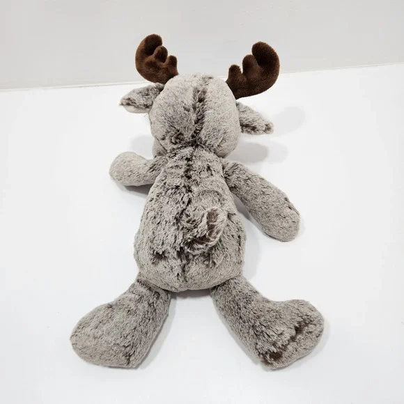 Aurora Moose with Antlers Chester Cuddly Plush Stuffed Animal Brown 14" Rare - Picture 9 of 9